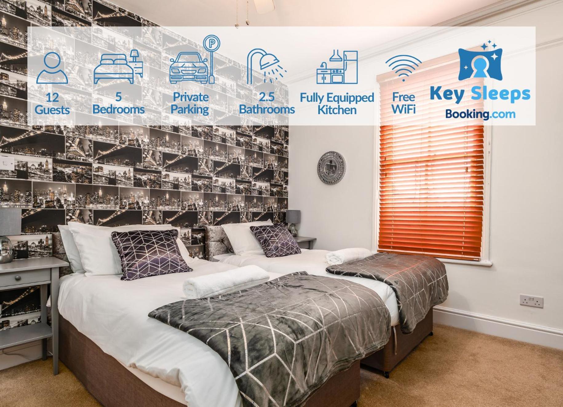 Spacious Contractor House For Large Groups - Private Parking Northampton Dış mekan fotoğraf